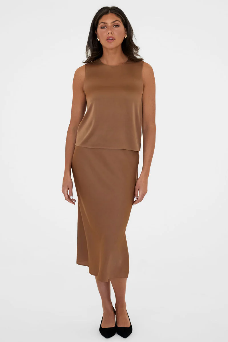 The Amber Silk Shell Camel - Image 6