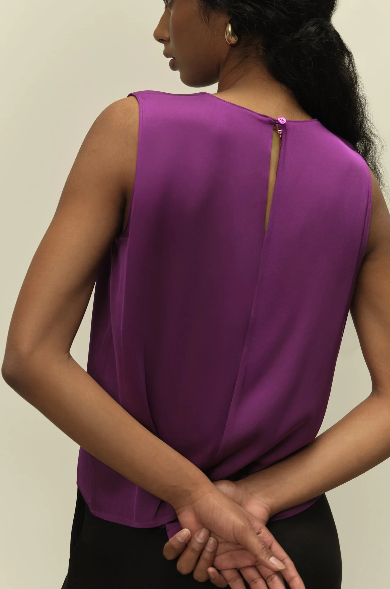The Amber Silk Shell Deep Purple - Image 4