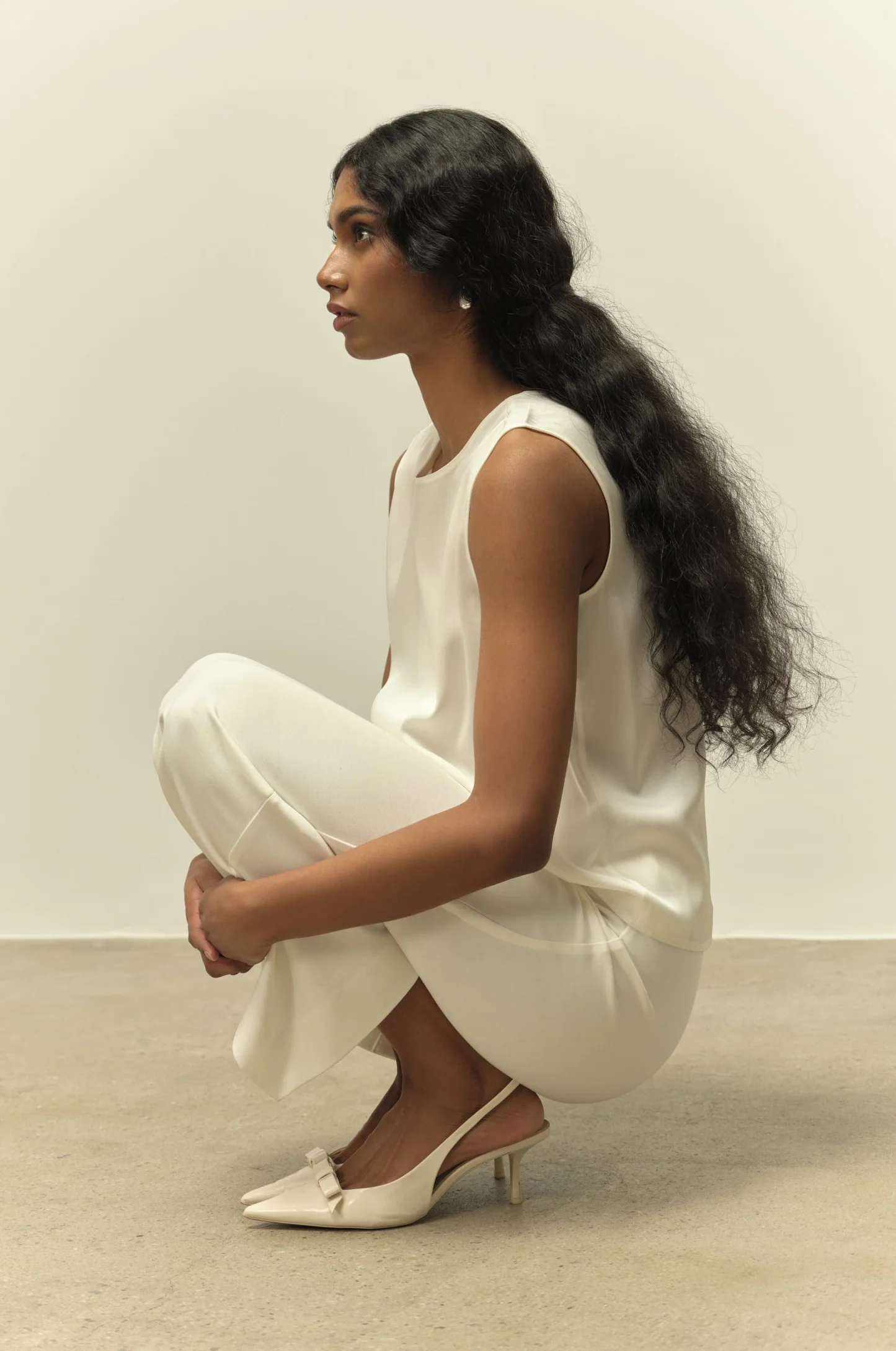 The Amber Silk Shell Ivory - Image 3