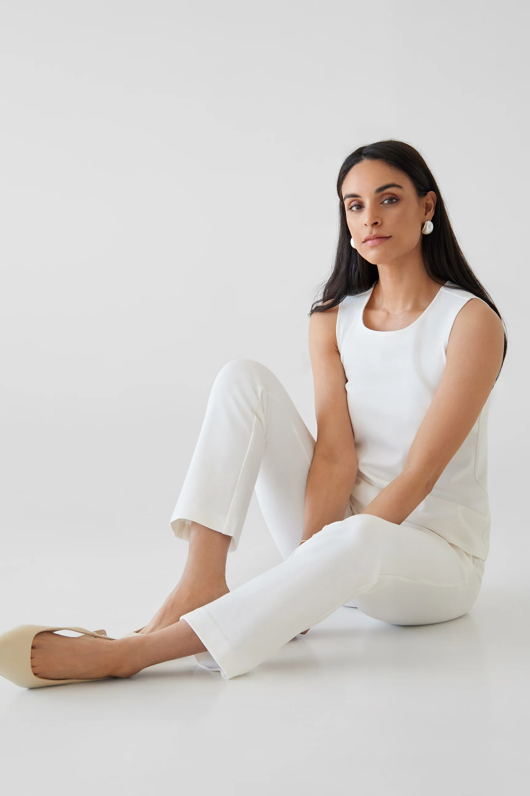 The Amelia Tank Ivory - Image 4