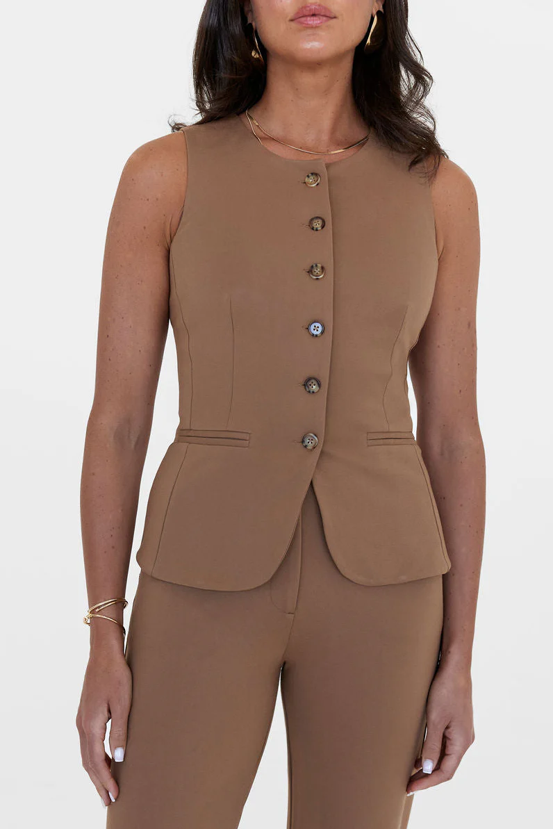 The Anna Vest Camel - Image 4