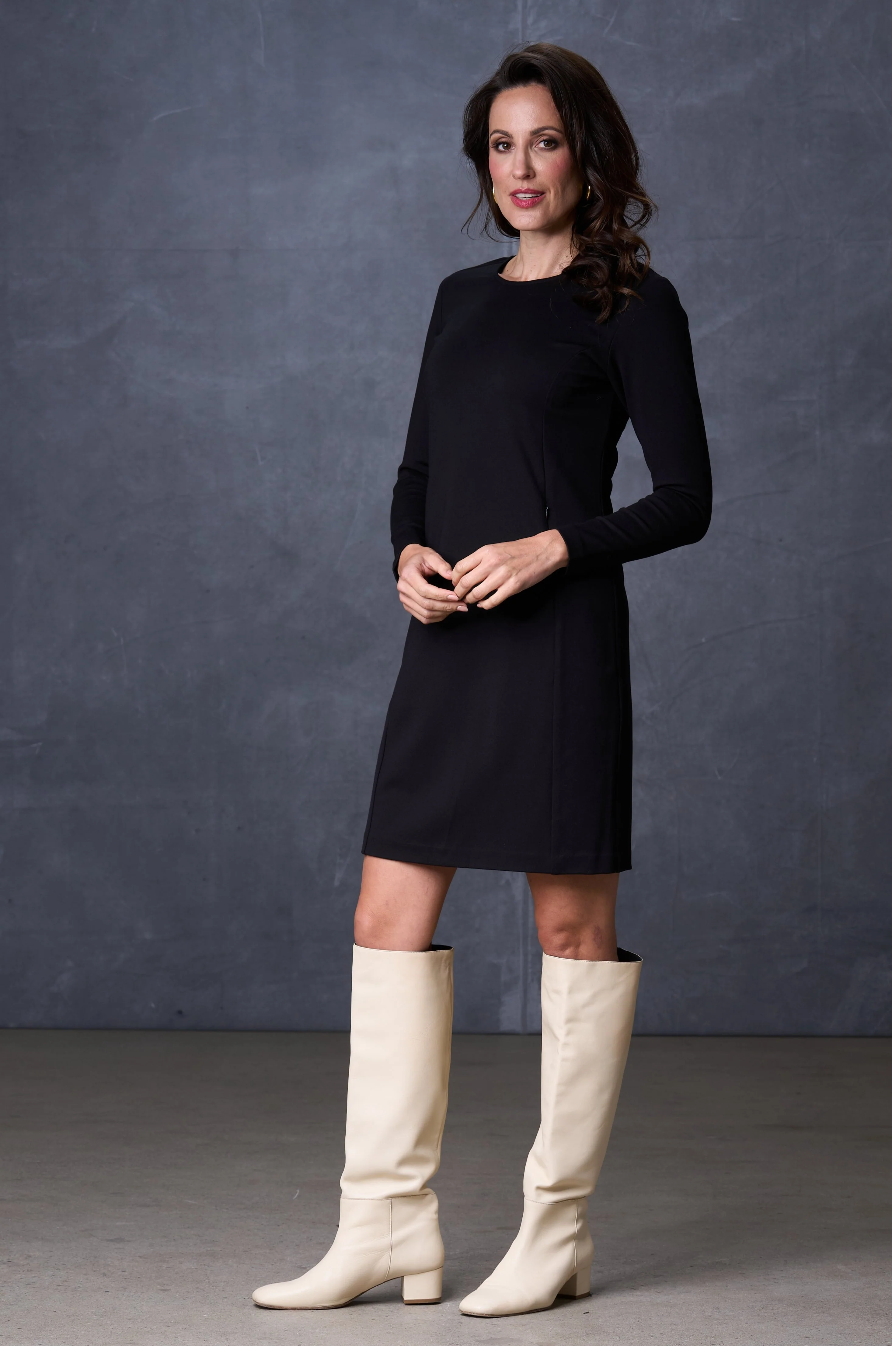 The Cecilia Dress Long Sleeve Black - Image 3