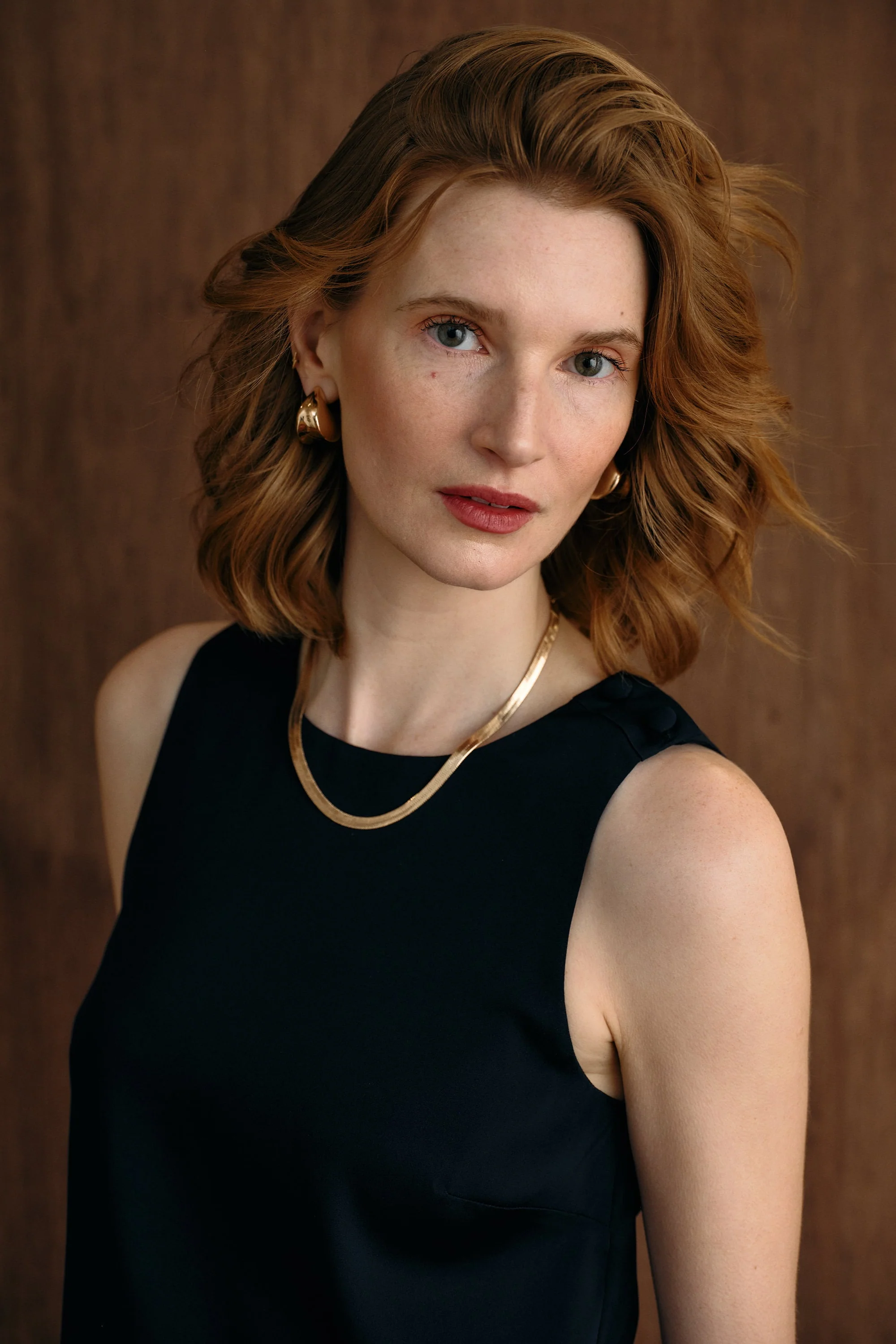 The Ella Silk Tank Navy - Image 2