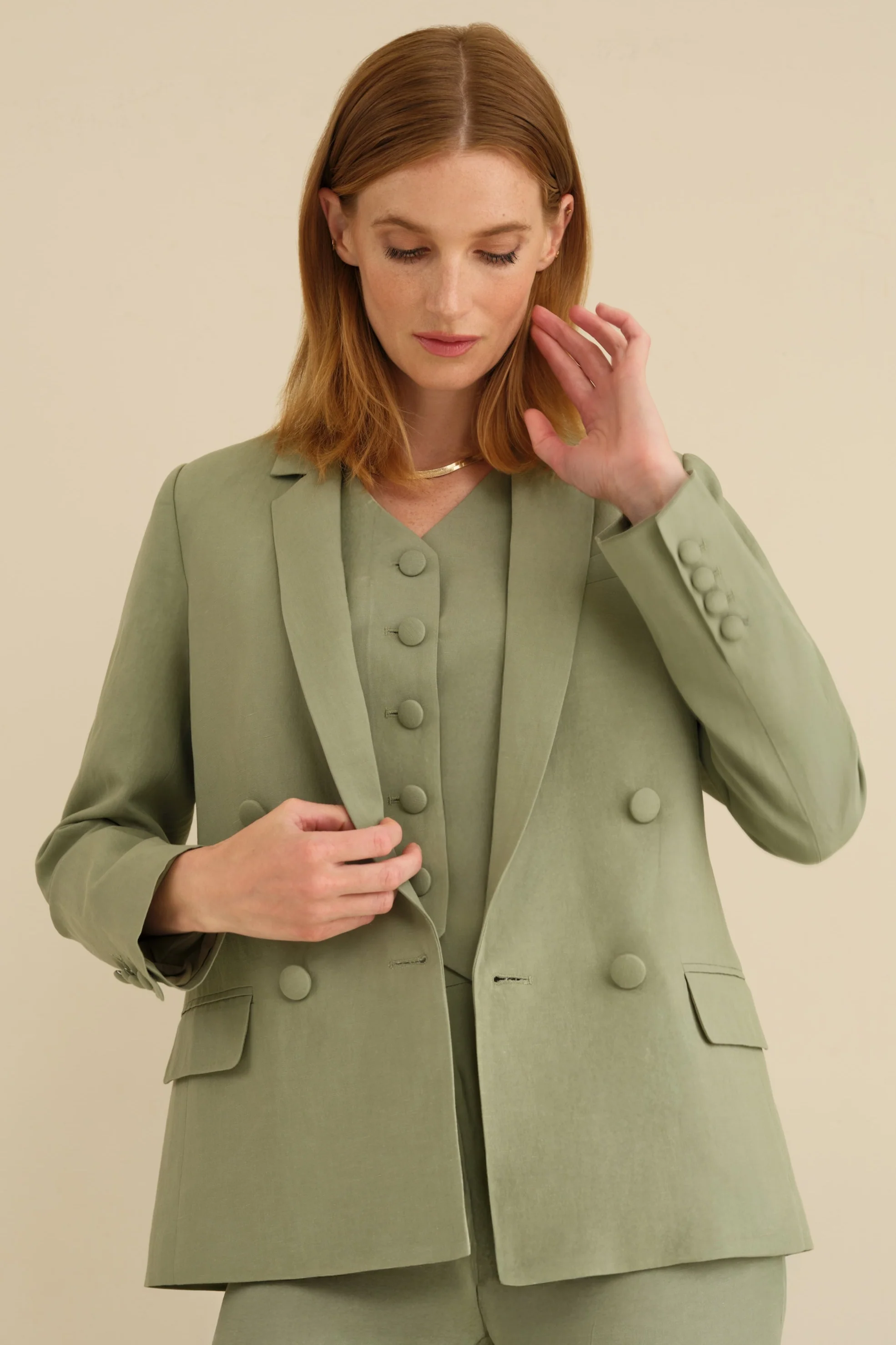 The Eva Blazer Sage