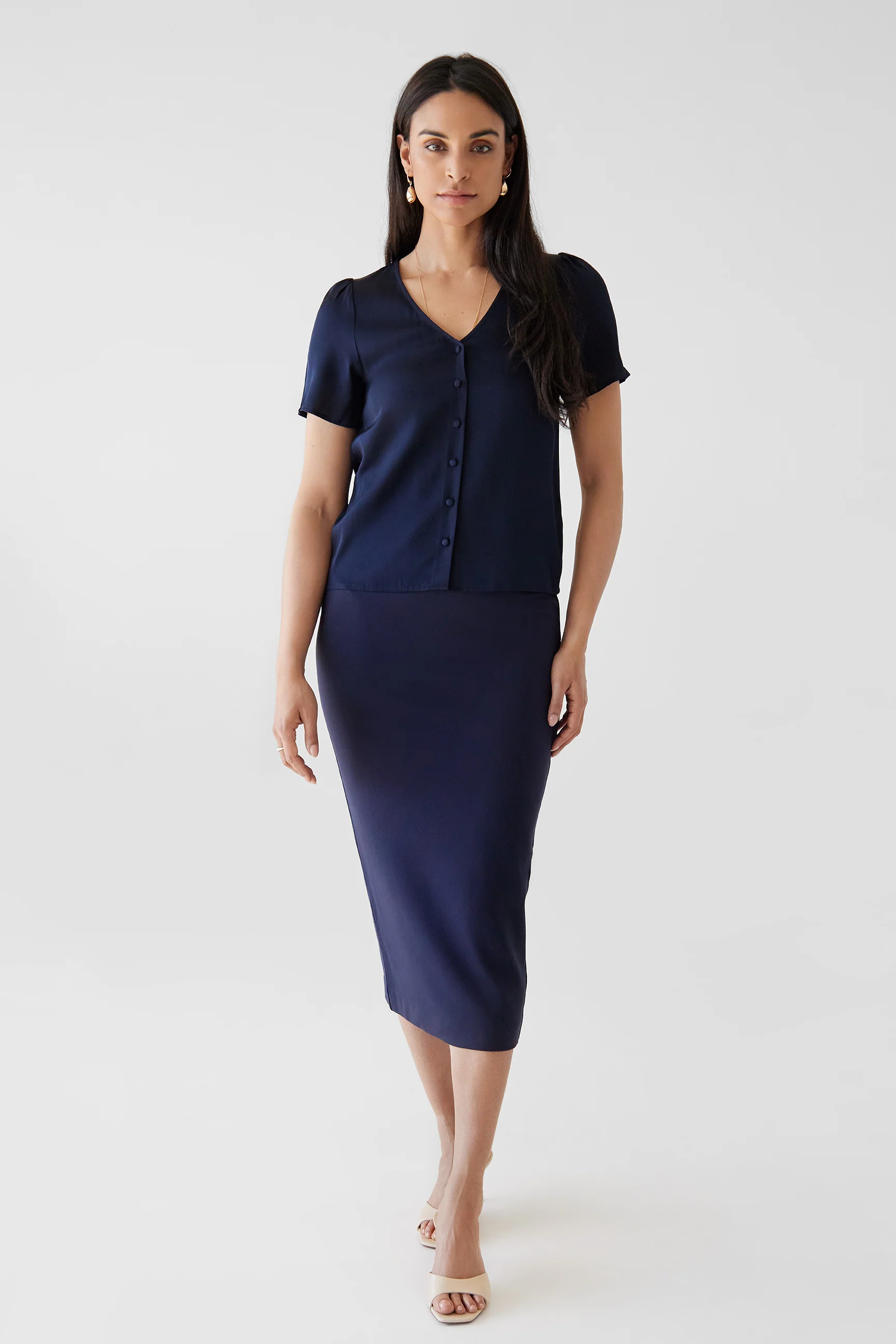 The Stella Skirt Navy - Image 5