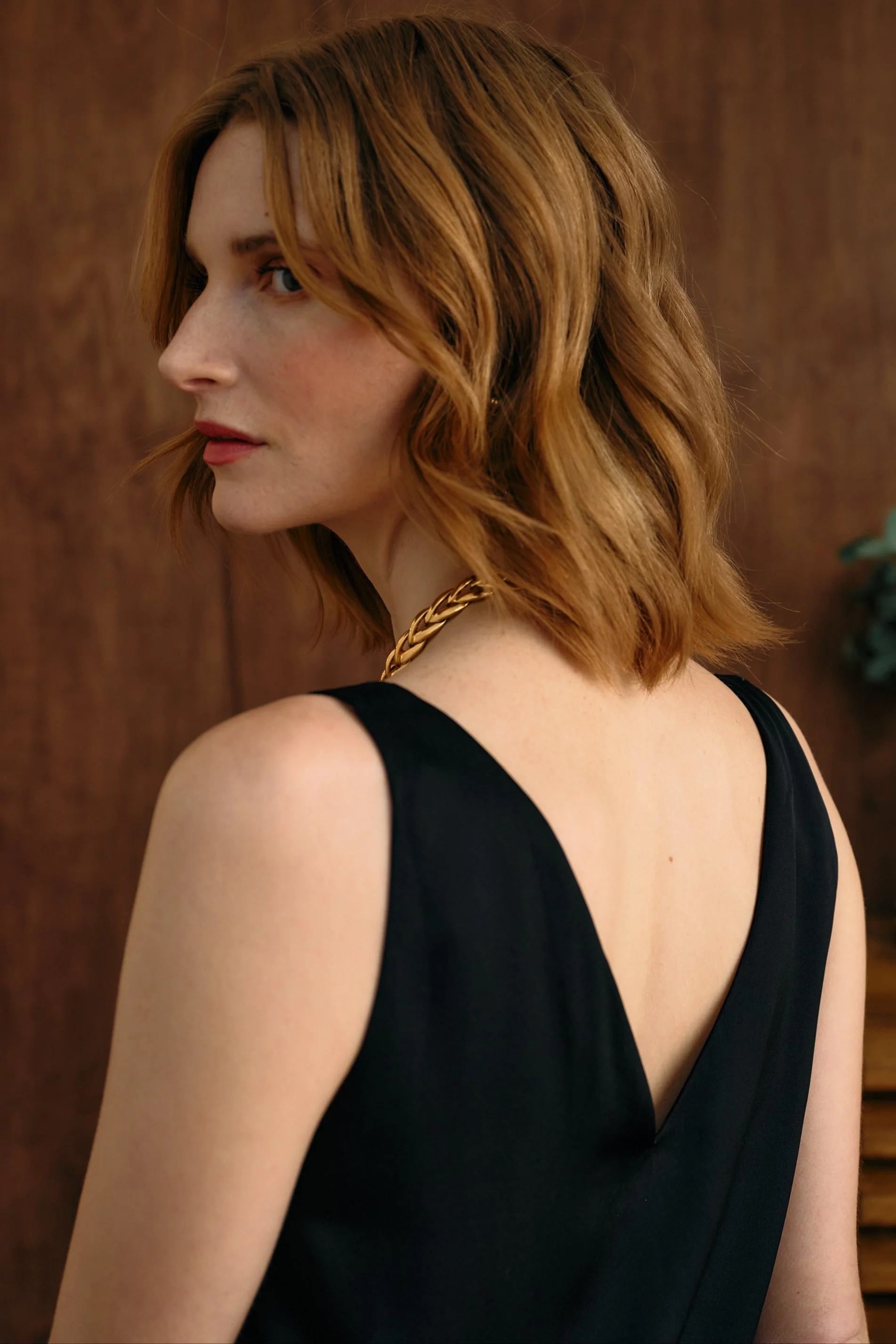 The Hazel Silk Tank Black - Image 3