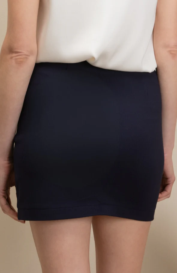 The Jennifer Wrap Skirt Navy - Image 3