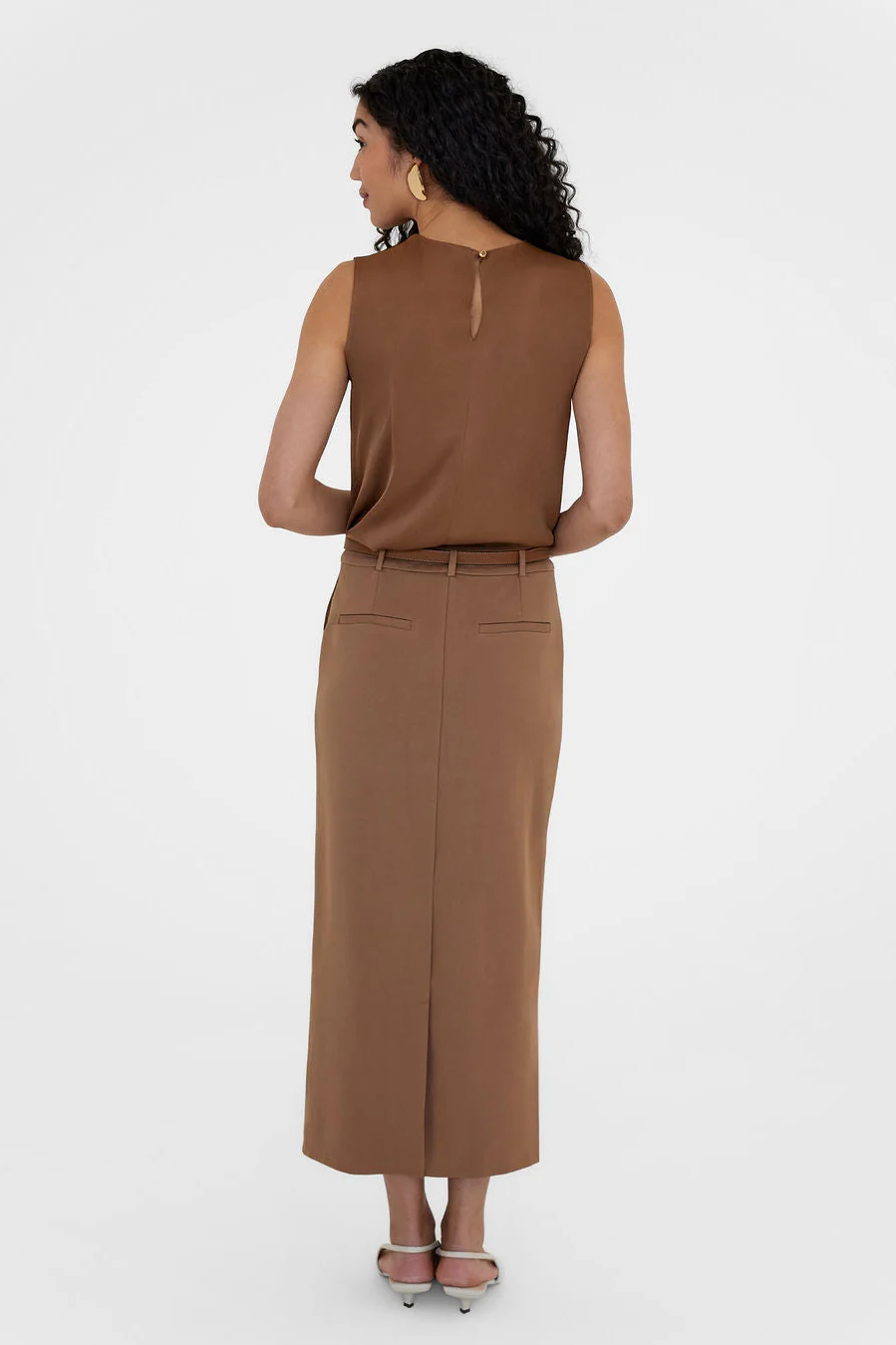 The Julia Trouser Skirt Camel - Image 3