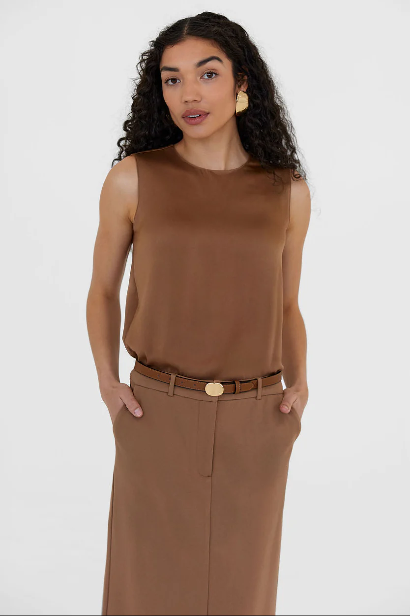 The Julia Trouser Skirt Camel - Image 4