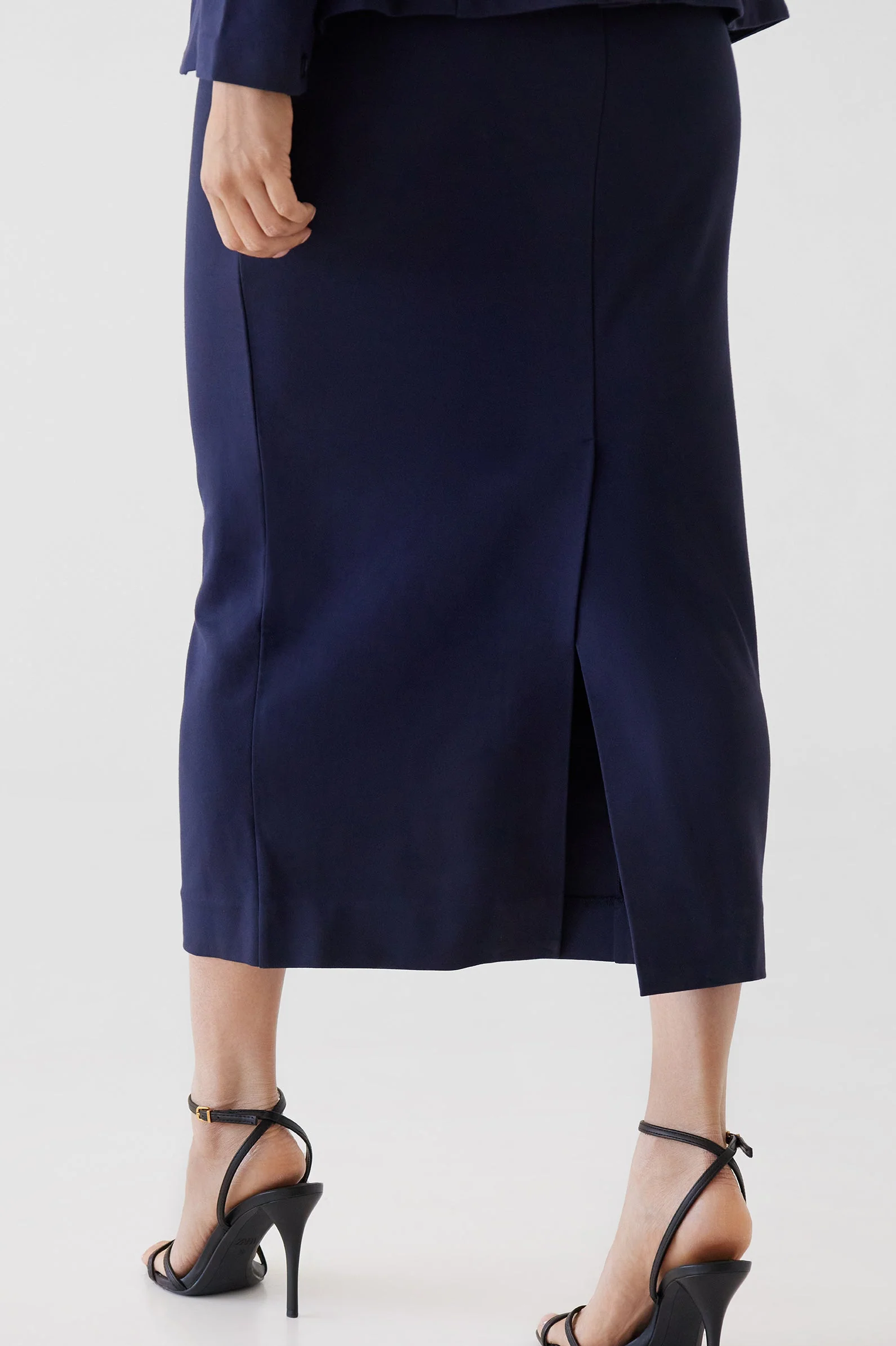 The Julia Trouser Skirt Navy - Image 3