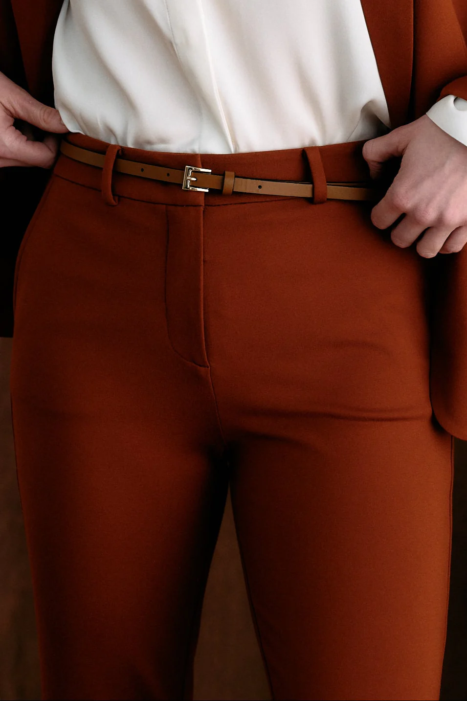 The Katherine Trouser Deep Ochre - Image 3