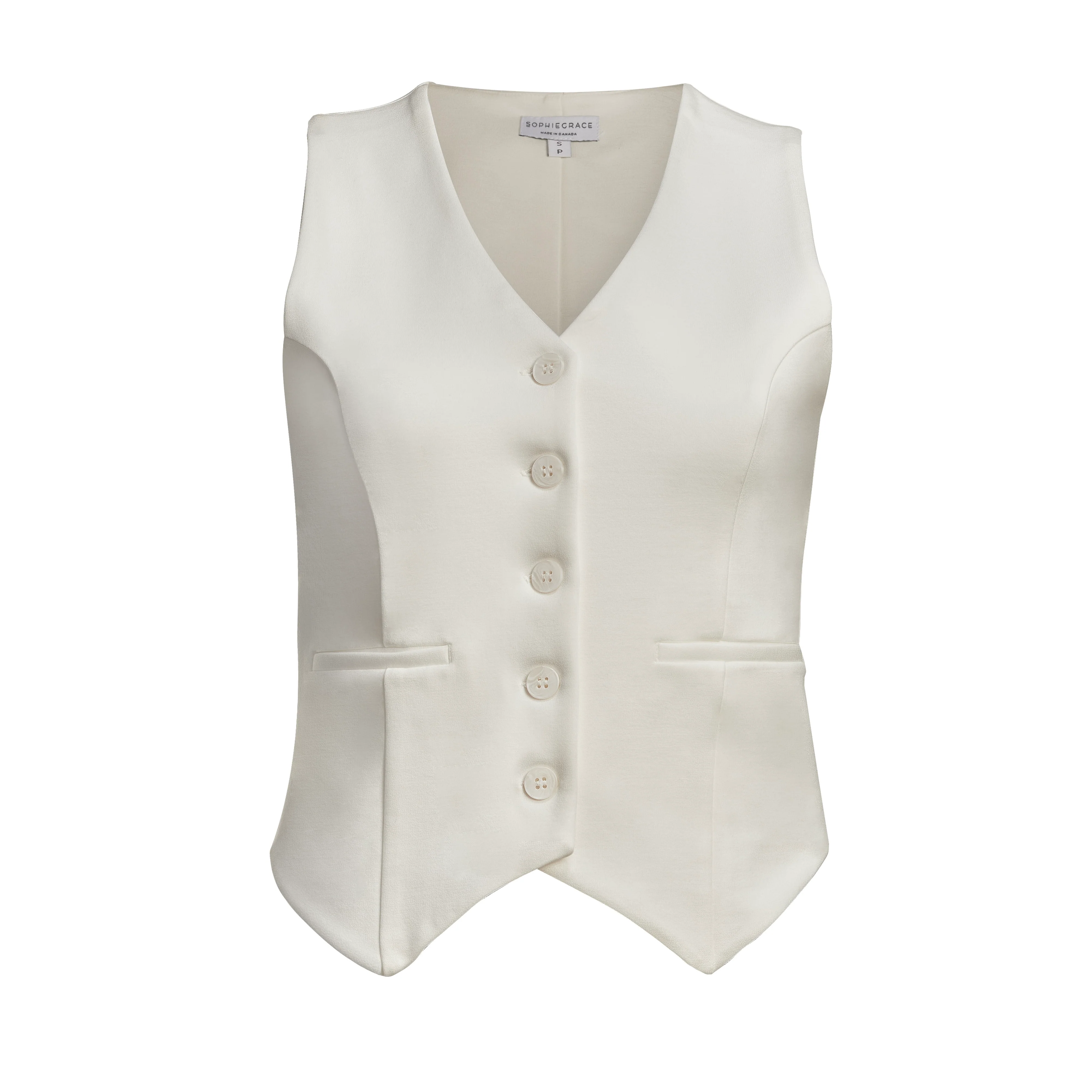 The No Gape Zora Vest Ivory - Image 6
