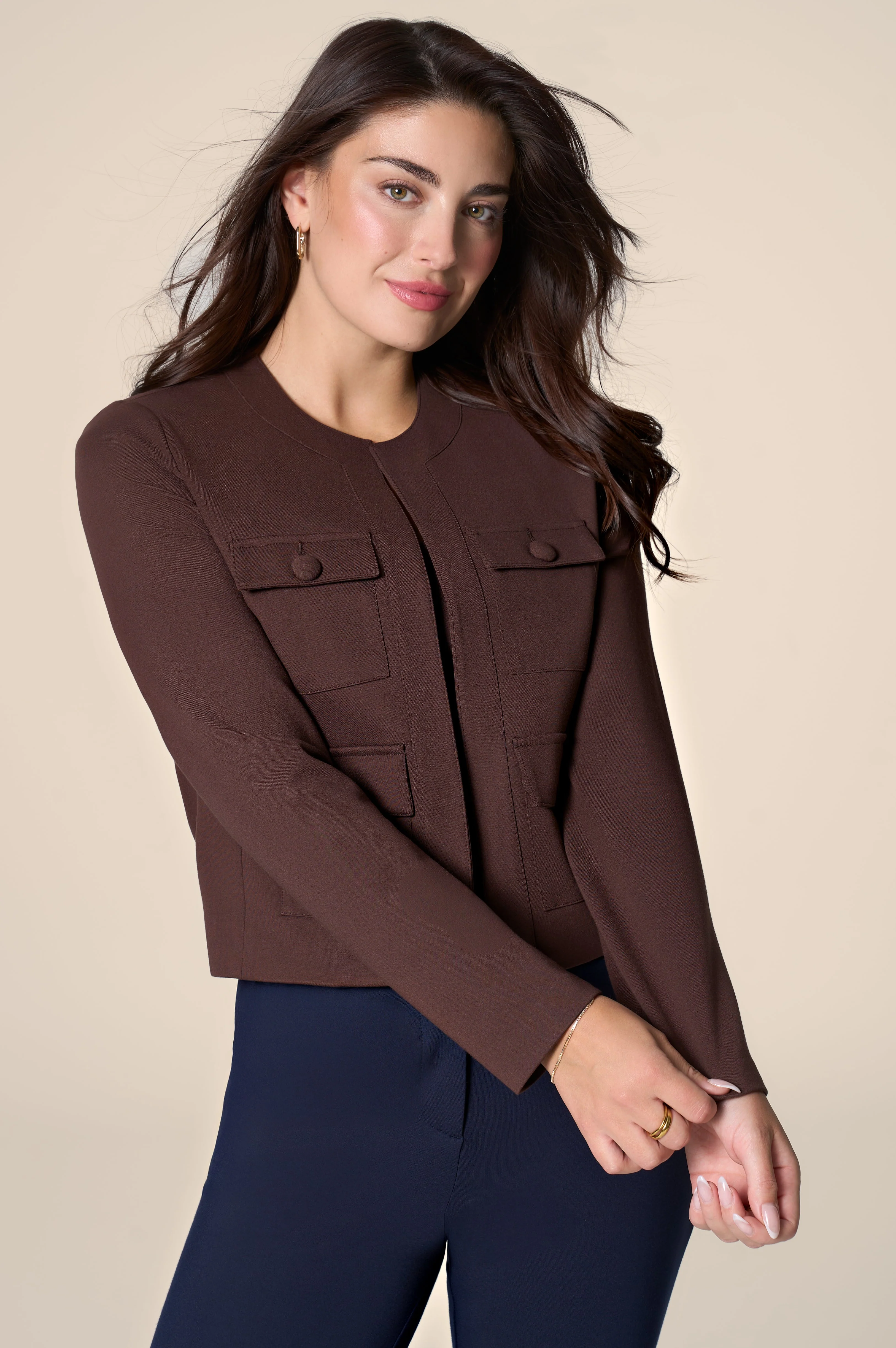 The Nora Jacket Chocolate - Image 3