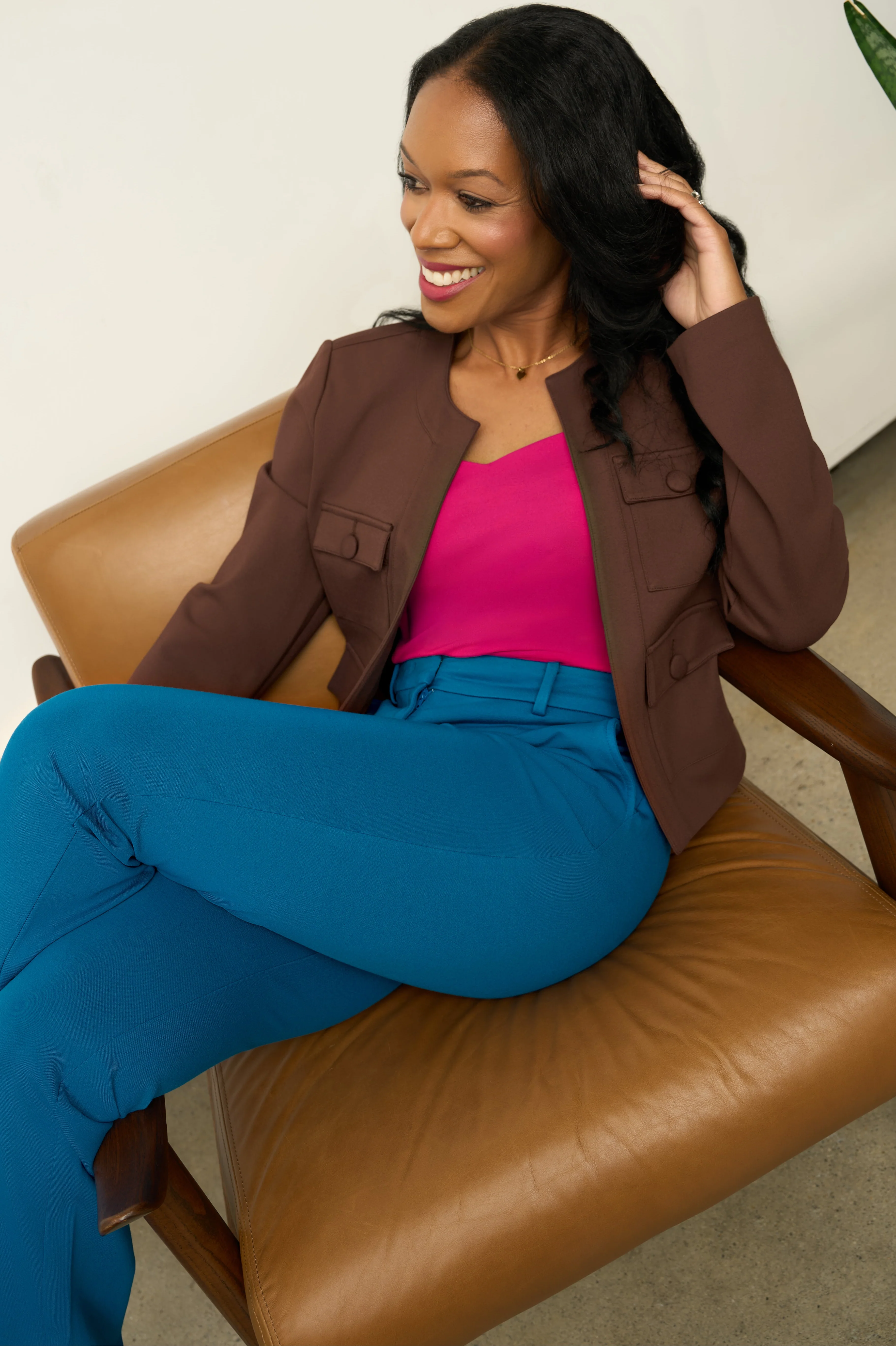 The Nora Jacket Chocolate - Image 8