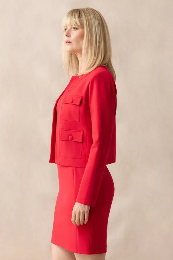The Nora Jacket Crimson - Image 3