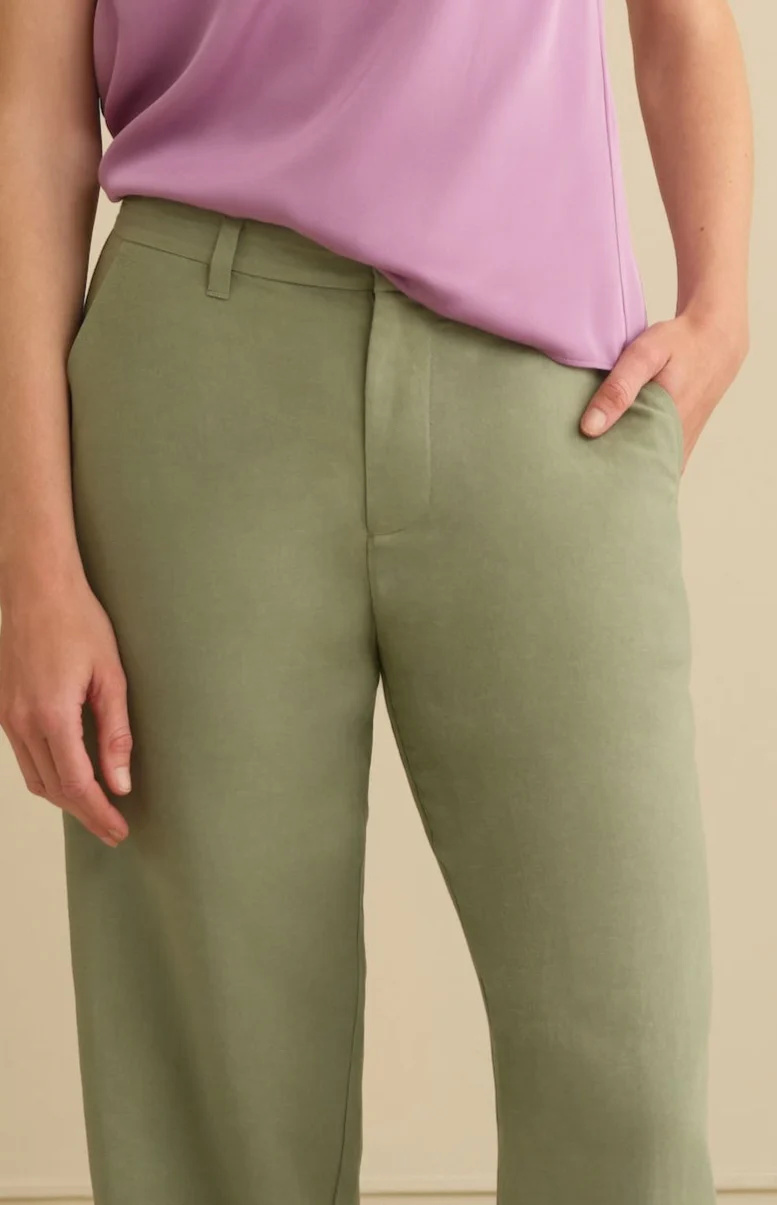The Willow Wide Leg Trouser Sage - Image 3
